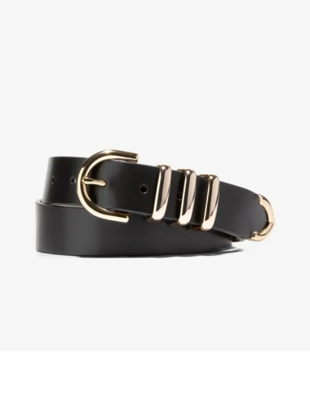 Cole Haan Beveled Edge Modern 3PC Belt Set - Picture 1 of 4
